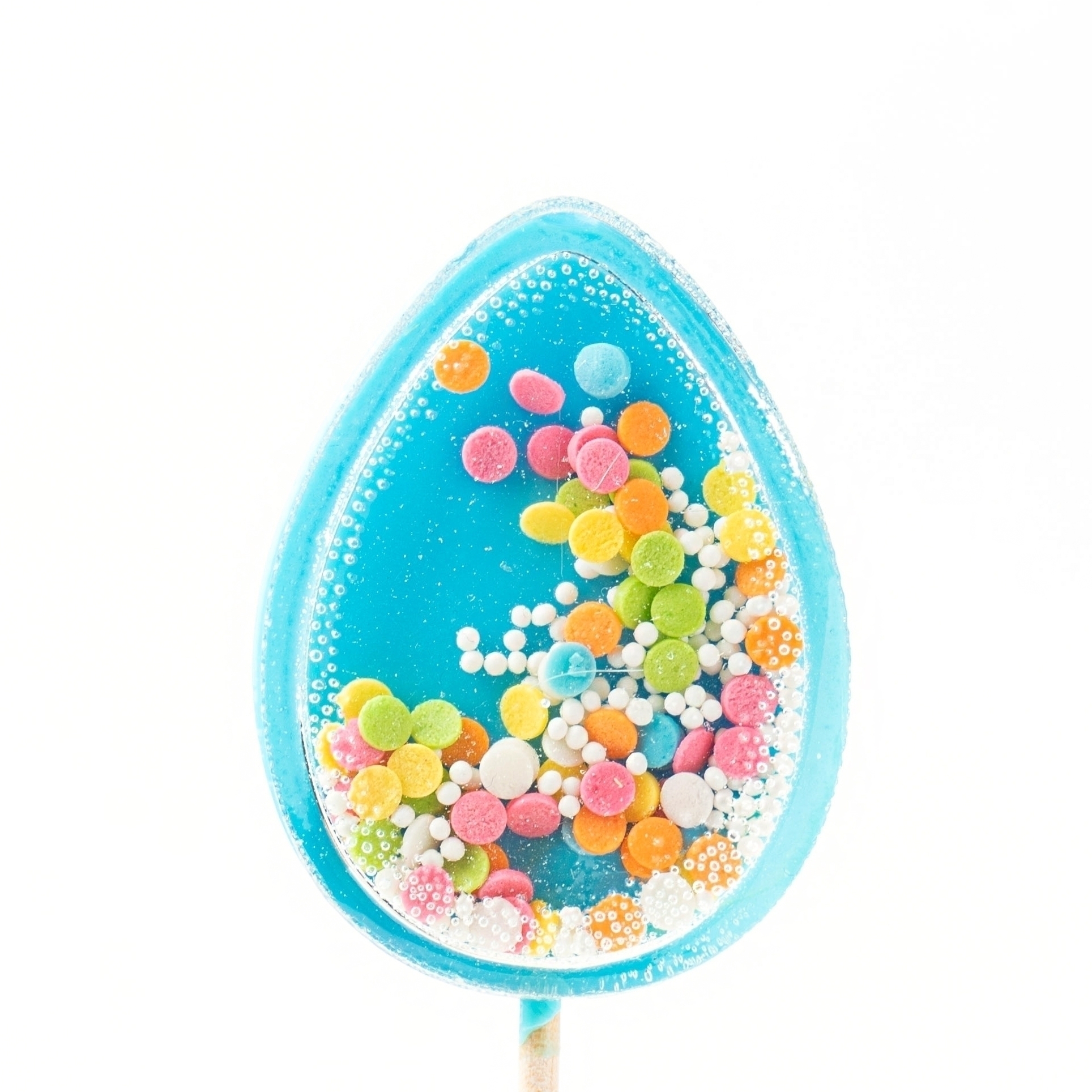 Леденец на палочке «Пасхальное яйцо» без сахара, цвет микс, 30 г (трещина)  | Фото — Магазин Andy Chef  1