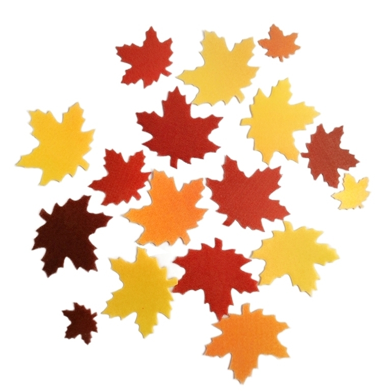 Набор осенних листьев из вафельной бумаги, цвет микс, Top Decor, Россия, 18-23 шт  | Фото — Магазин Andy Chef  1