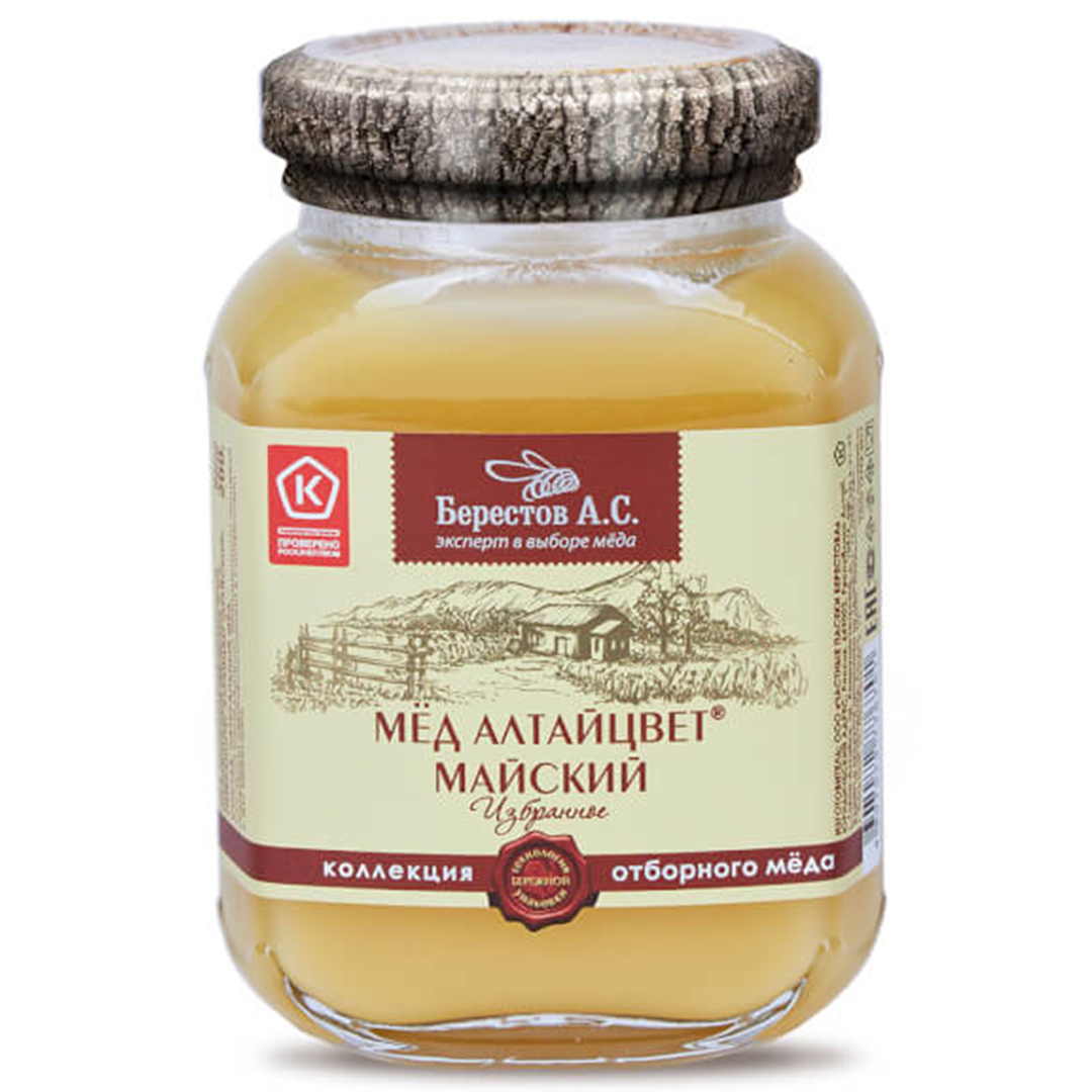Мёд натуральный разнотравный «Алтайцвет. Майский», Берестов А.С., 200 г  | Фото — Магазин Andy Chef  1