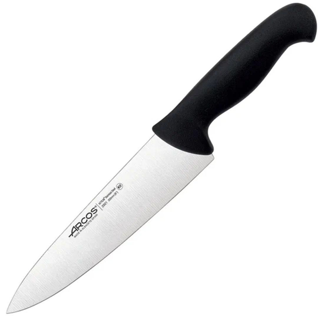 Нож кухонный поварской Чёрный 20 см, Arcos, Испания  | Фото — Магазин Andy Chef  1