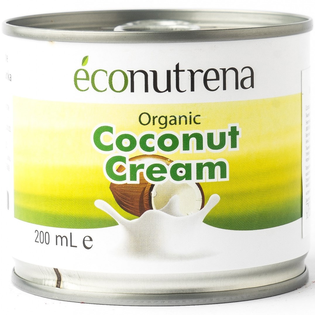 Кокосовые сливки органик 22%, Econutrena, Шри-Ланка, 200 мл  | Фото — Магазин Andy Chef  1
