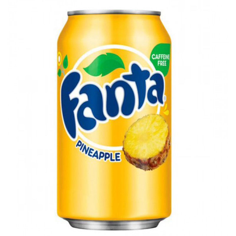Напиток газированный Fanta Ананас, США, 355 мл  | Фото — Магазин Andy Chef  1