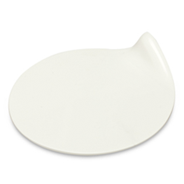 Поднос для подачи пластиковый круглый белый 9,2 см, Alcas, Италия  | Фото — Магазин Andy Chef  1