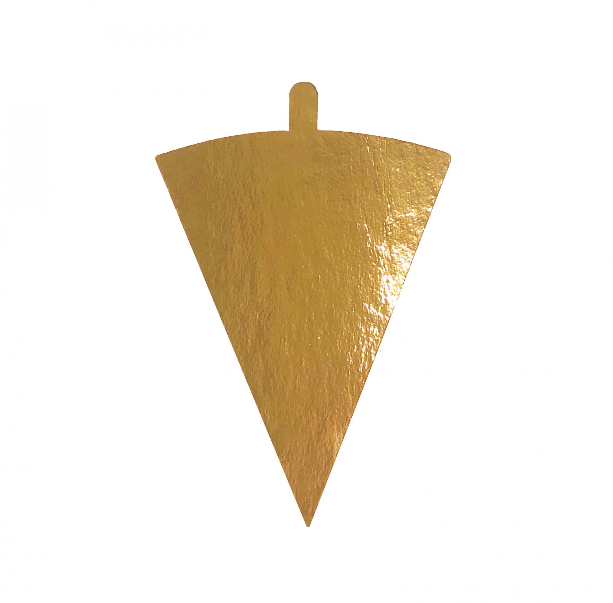 Подложка для пирожных треугольная Золото 12х9 см, толщина 0,8 мм  | Фото — Магазин Andy Chef  1