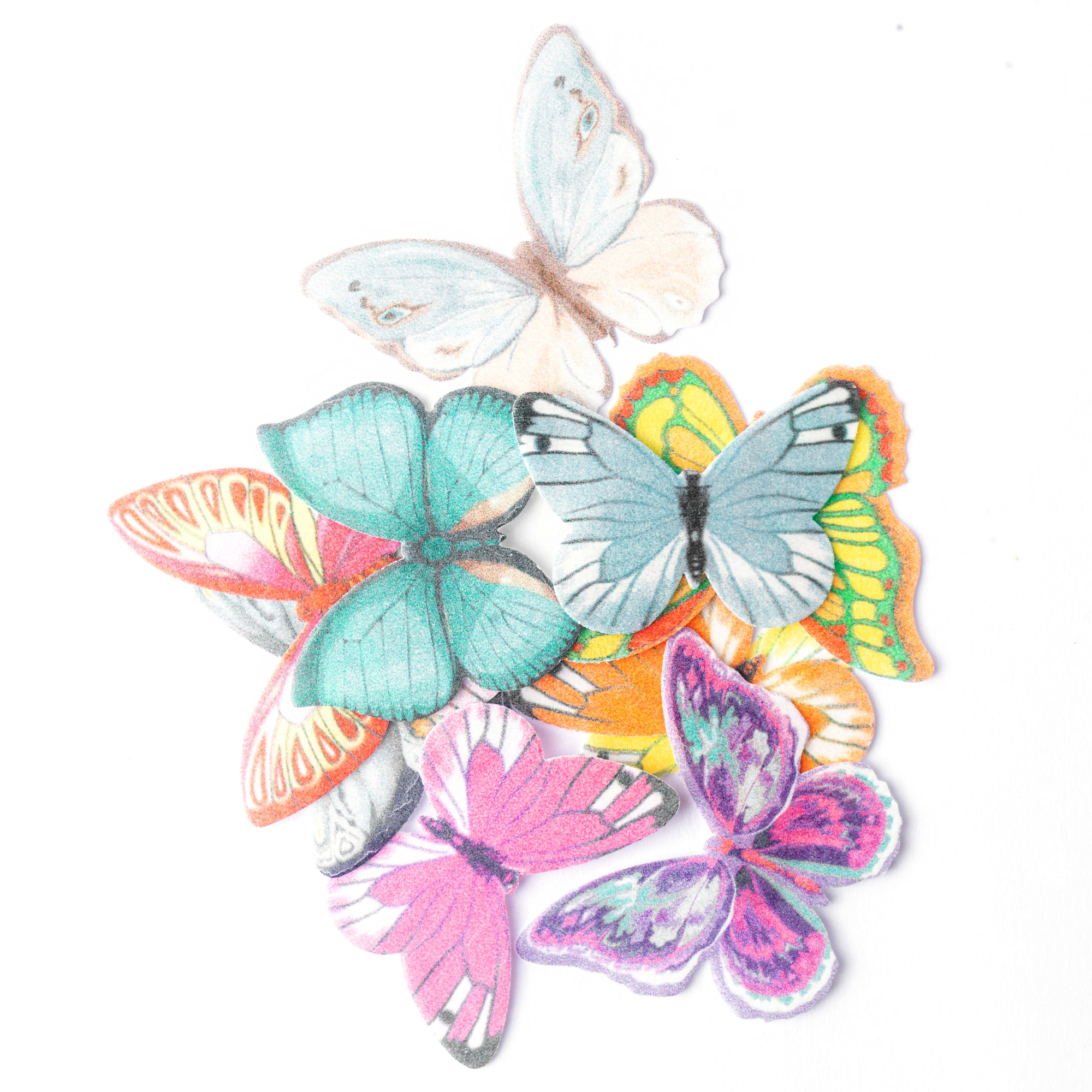 Набор бабочек из вафельной бумаги, цвет микс, Top Decor, 10 шт   | Фото — Магазин Andy Chef  1