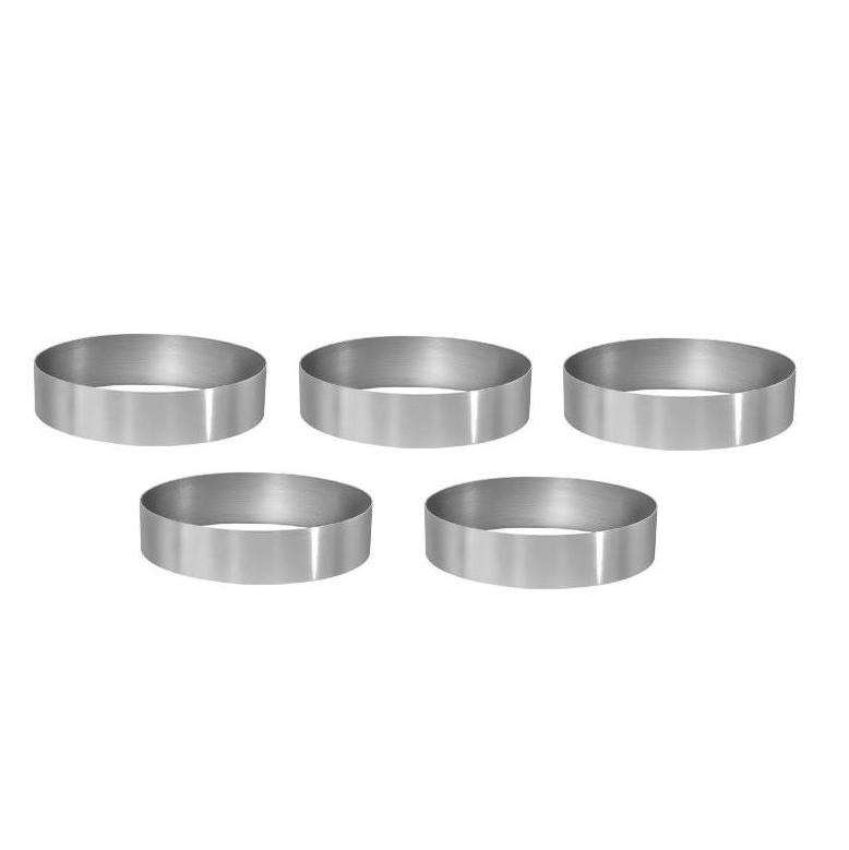 Набор форм металлических для тартов кольцо 9x2,5 см, 5 шт.  | Фото — Магазин Andy Chef  1