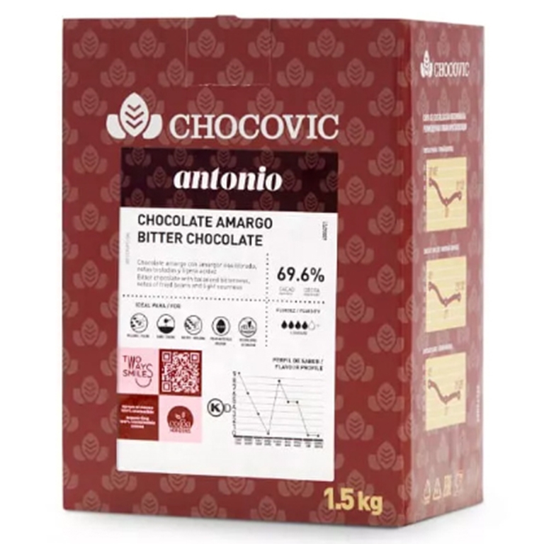 Шоколад горький 69,6% Chocovic, Россия, 1,5 кг  | Фото — Магазин Andy Chef  1