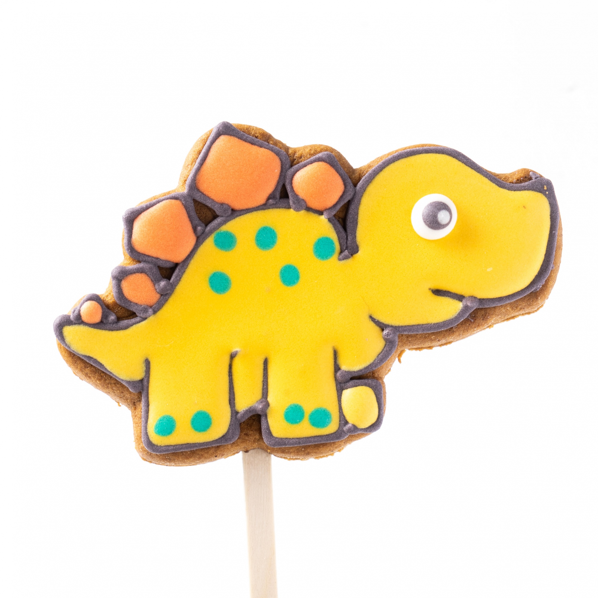 Пряник на палочке «Динозавр» 7 см, цвет микс  | Фото — Магазин Andy Chef  1