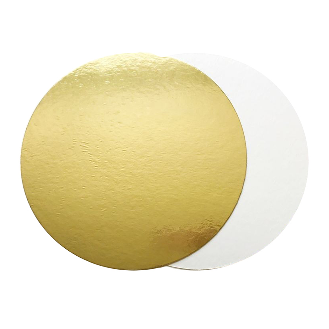 Подложка для торта Золото/Белая 16 см, толщина 3,2 мм  | Фото — Магазин Andy Chef  1
