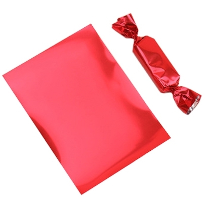 Бумага оберточная для конфет Красная 9x12,5 см, 10 листов  | Фото — Магазин Andy Chef  1