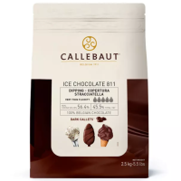 Шоколад тёмный 56,4% для приготовления глазури, №811, Callebaut, Бельгия, 2,5 кг