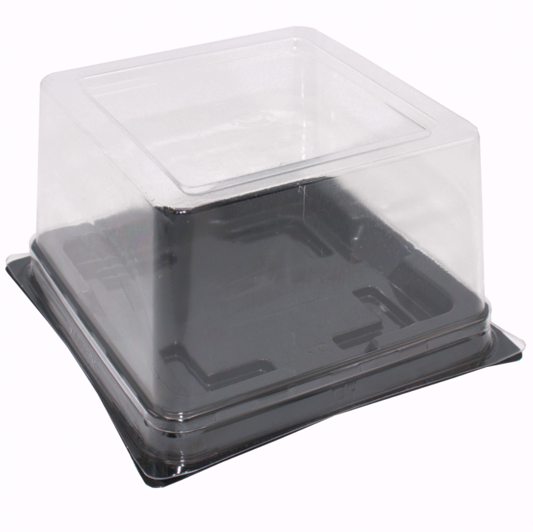 Коробка для бенто торта пластиковая 13,8х9,5 см, дно 10 см  | Фото — Магазин Andy Chef  1