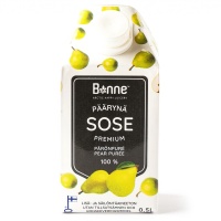 Пюре пастеризованное Груша 100% без сахара, Bonne, Финляндия, 500 г (повреждена упаковка)