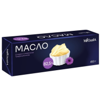 Масло сливочное несолёное 82,5%, MeGusta, 450 г