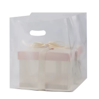 Пакет для торта полиэтиленовый матовый, 33х31х59 см