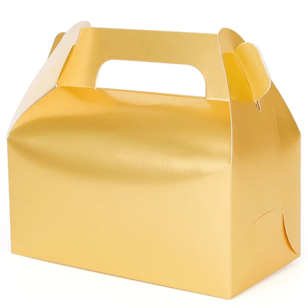 Коробка для десертов Золотая 16,5x9x8 см  | Фото — Магазин Andy Chef  1