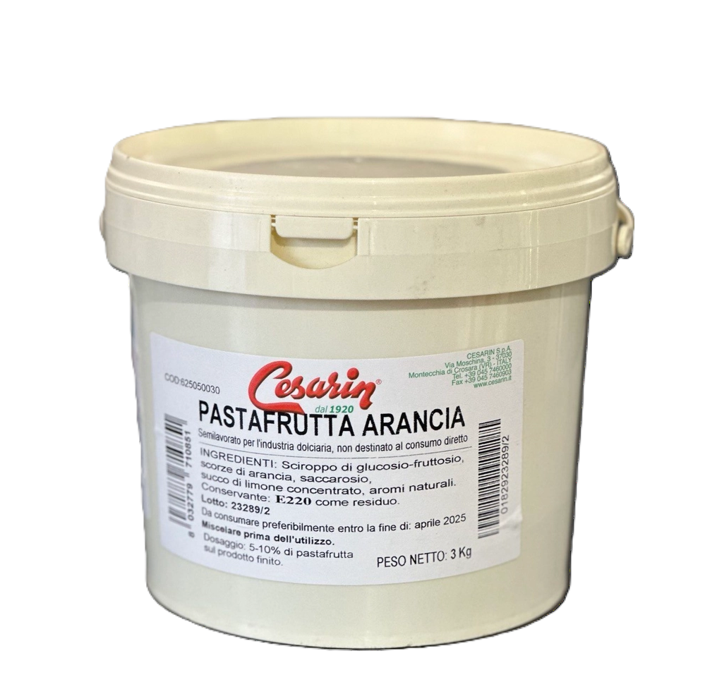 Паста десертная концентрированная Апельсин, Cesarin, Италия, 3 кг  | Фото — Магазин Andy Chef  1
