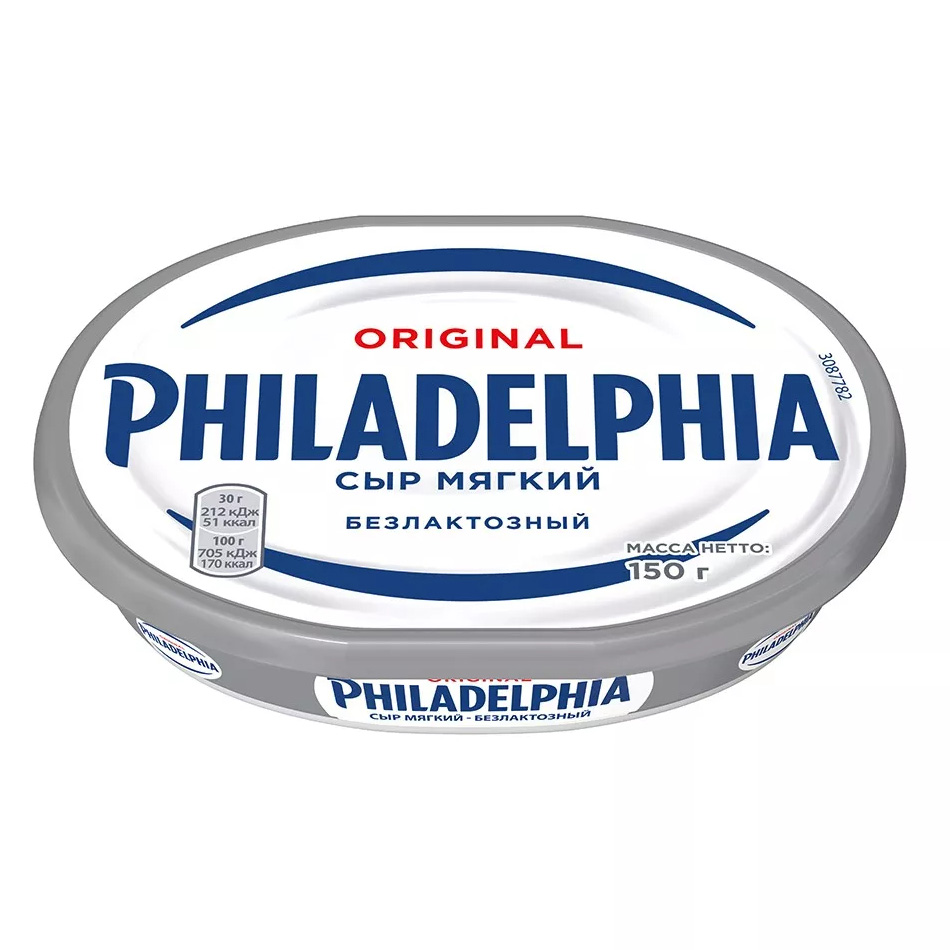 Сыр мягкий безлактозный Philadelphia 50%, Германия, 150 г  | Фото — Магазин Andy Chef  1
