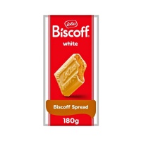Шоколадная плитка Lotus Biscoff White Chocolate Spread молочная с печеньем, 180 г