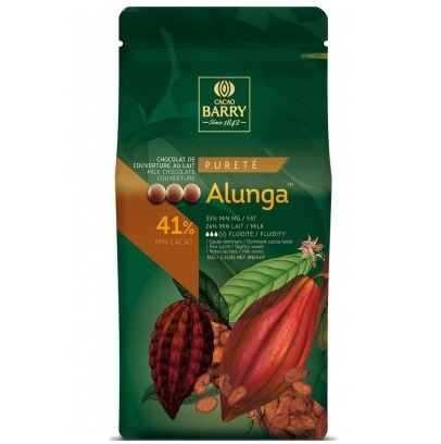 Шоколад молочный Alunga 41%, Cacao Barry, Франция, 1 кг (срок годности до 02.09.2025)  | Фото — Магазин Andy Chef  1