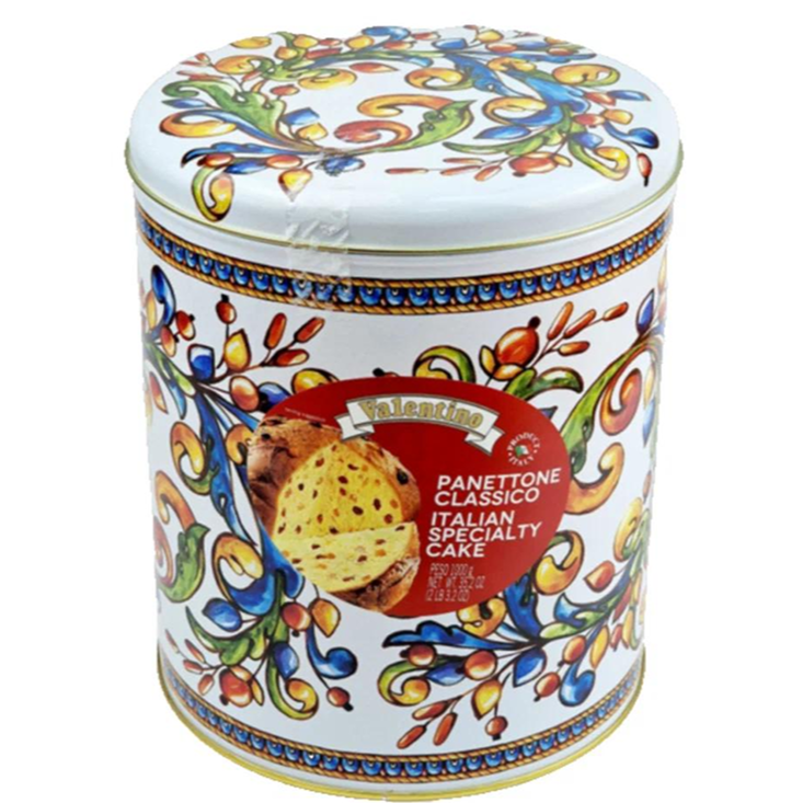 Панеттоне на сливочном масле с изюмом и цукатами в жестяной банке, Valentino, Италия, 1 кг  | Фото — Магазин Andy Chef  1
