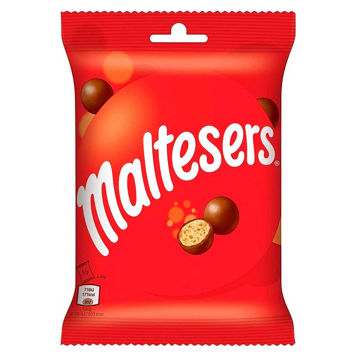 Шоколадные хрустящие шарики Maltesers, Нидерланды, 68 г (срок годности до 25.10.2026)  | Фото — Магазин Andy Chef  1