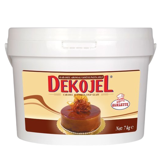 Глазурь зеркальная холодная, Карамель, Dekojel, Турция, 7 кг  | Фото — Магазин Andy Chef  1