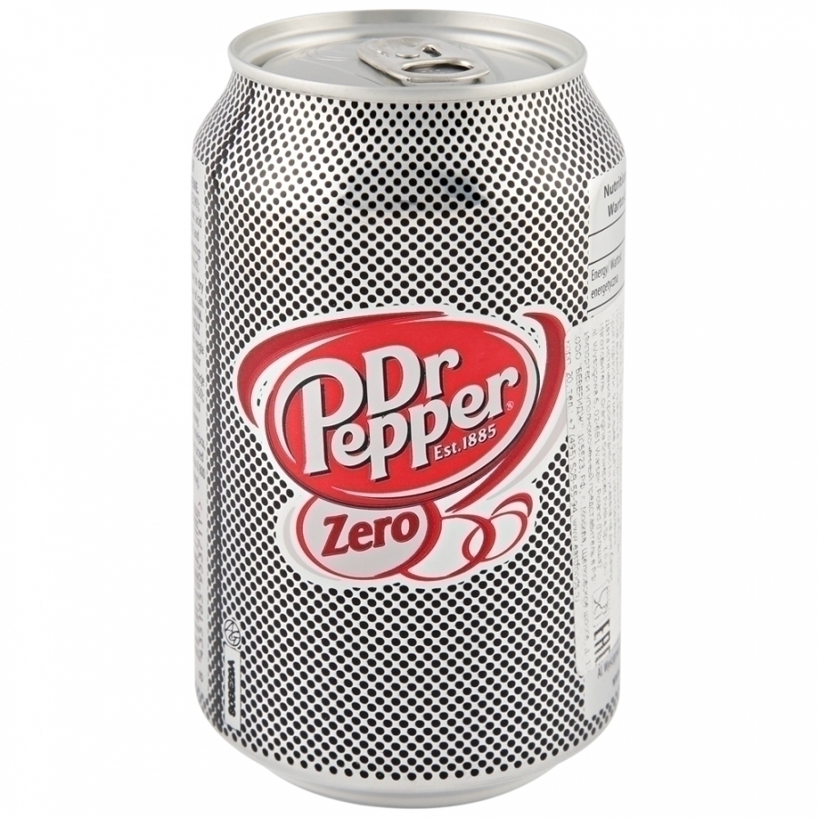 Напиток газированный Dr. Pepper Zero без сахара, Польша, 330 мл  | Фото — Магазин Andy Chef  1