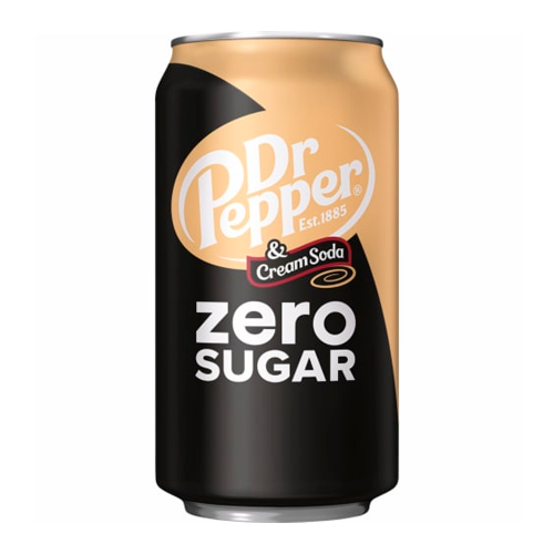 Напиток газированный Dr. Pepper Cream Soda Zero без сахара, США, 355 мл  | Фото — Магазин Andy Chef  1