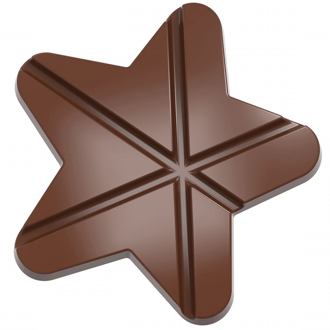 Форма для шоколада «Звезда» поликарбонатная CW12045, Chocolate World, Бельгия  | Фото — Магазин Andy Chef  1