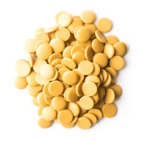 Шоколад белый с карамелью Zephyr Caramel 35%, Cacao Barry, Франция, 100 г (срок годности до 09.09.2025)