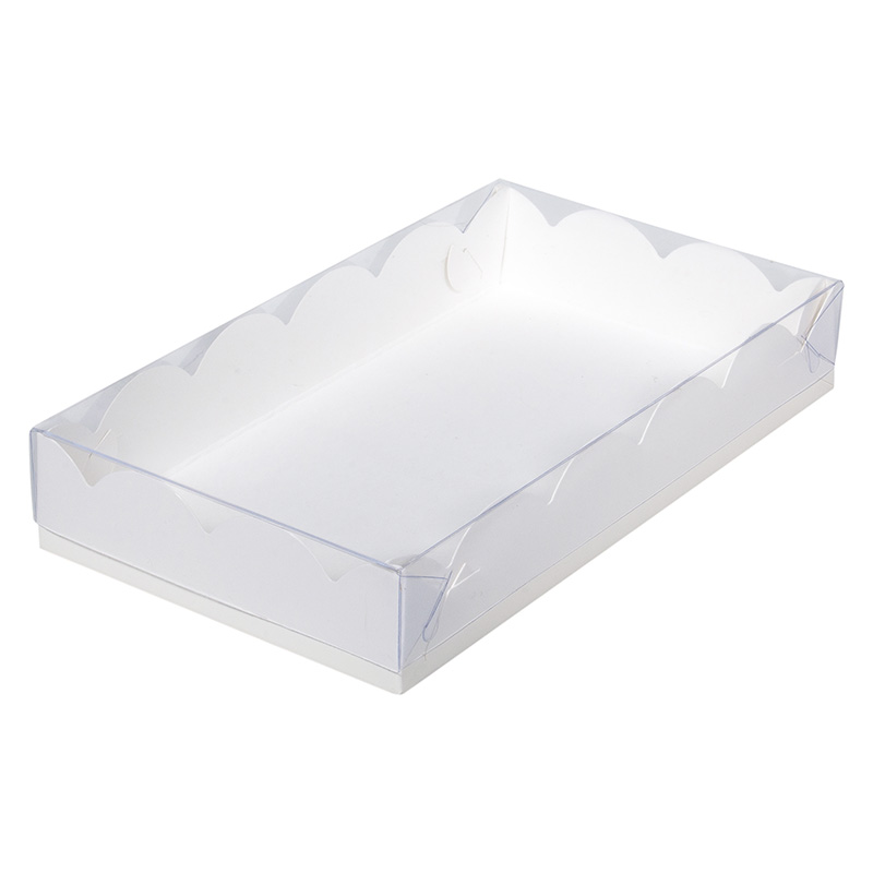 Коробка для пряников и печенья с прозрачной крышкой 20х12х3,5 см  | Фото — Магазин Andy Chef  1