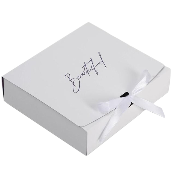 Коробка для десертов двухсторонняя Beautiful белая 18х20х5 см  | Фото — Магазин Andy Chef  1