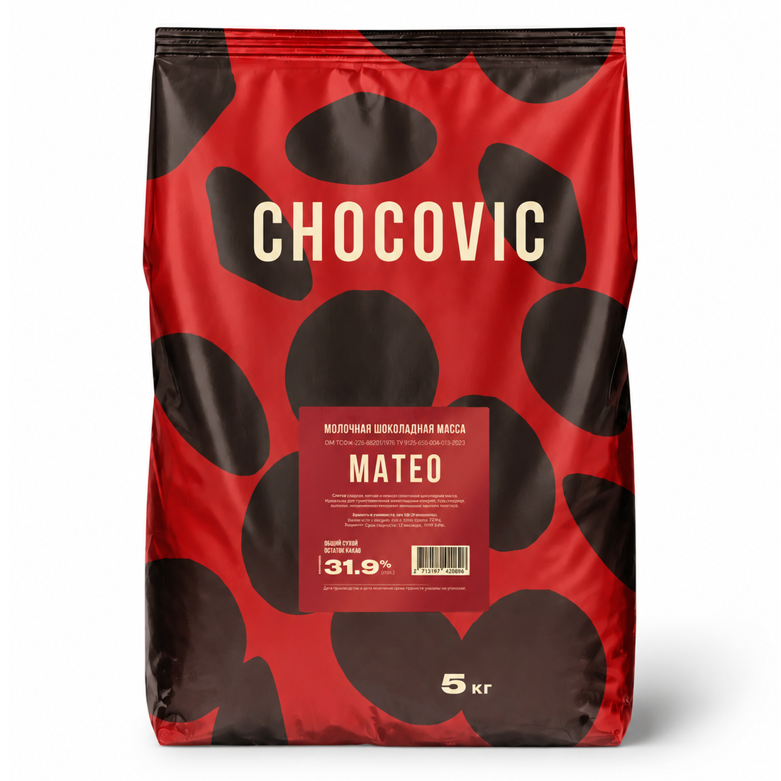 Шоколад молочный 31,7%, Chocovic, Россия, 5 кг  | Фото — Магазин Andy Chef  1