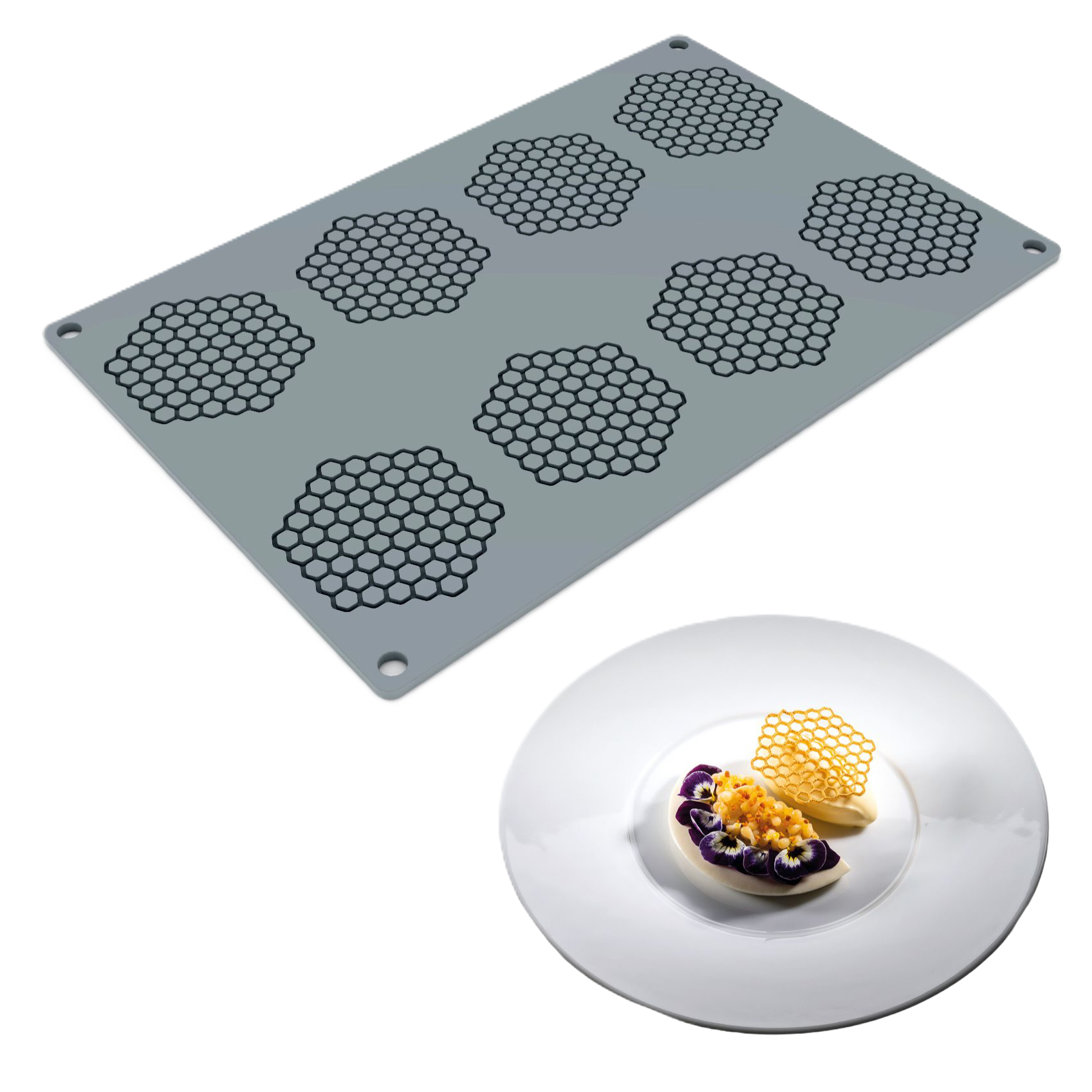 Коврик силиконовый «Соты» GG047, Pavoni, Италия  | Фото — Магазин Andy Chef  1