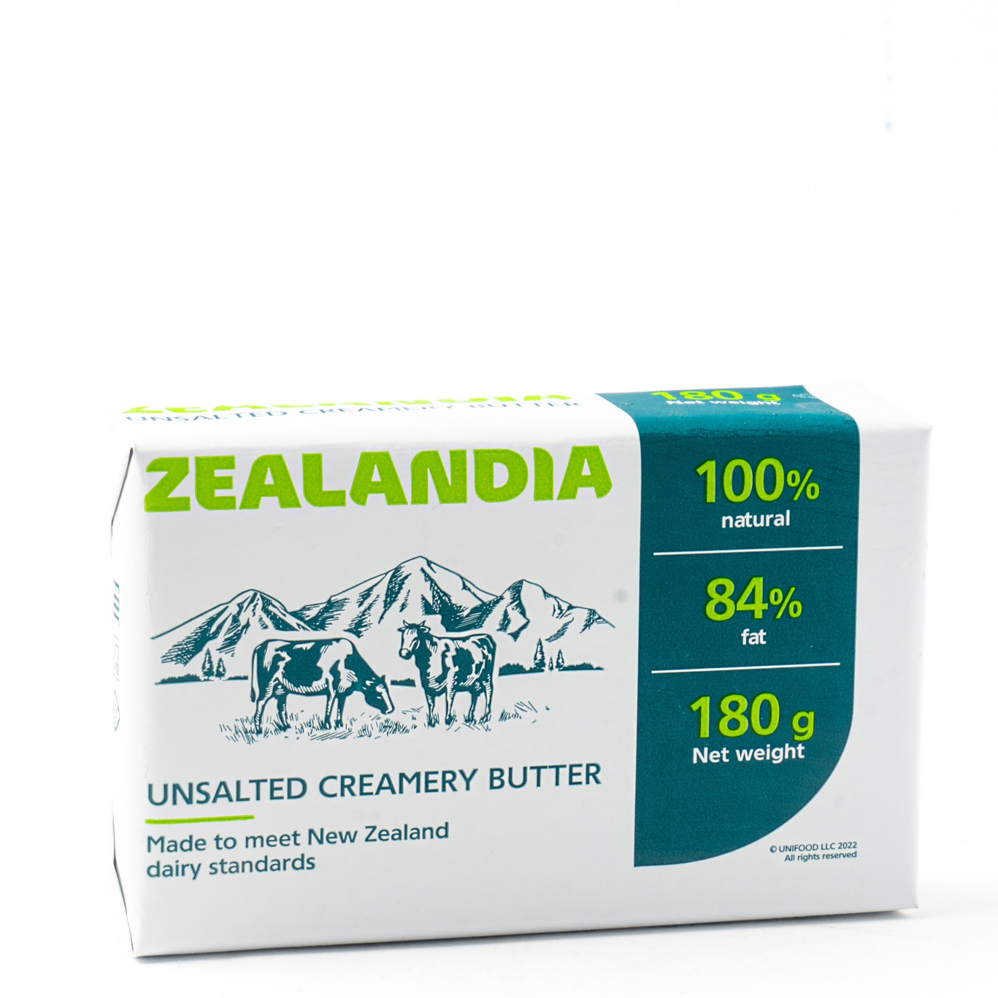 Масло сладко-сливочное несолёное 84%, Zealandia, 180 г  | Фото — Магазин Andy Chef  1