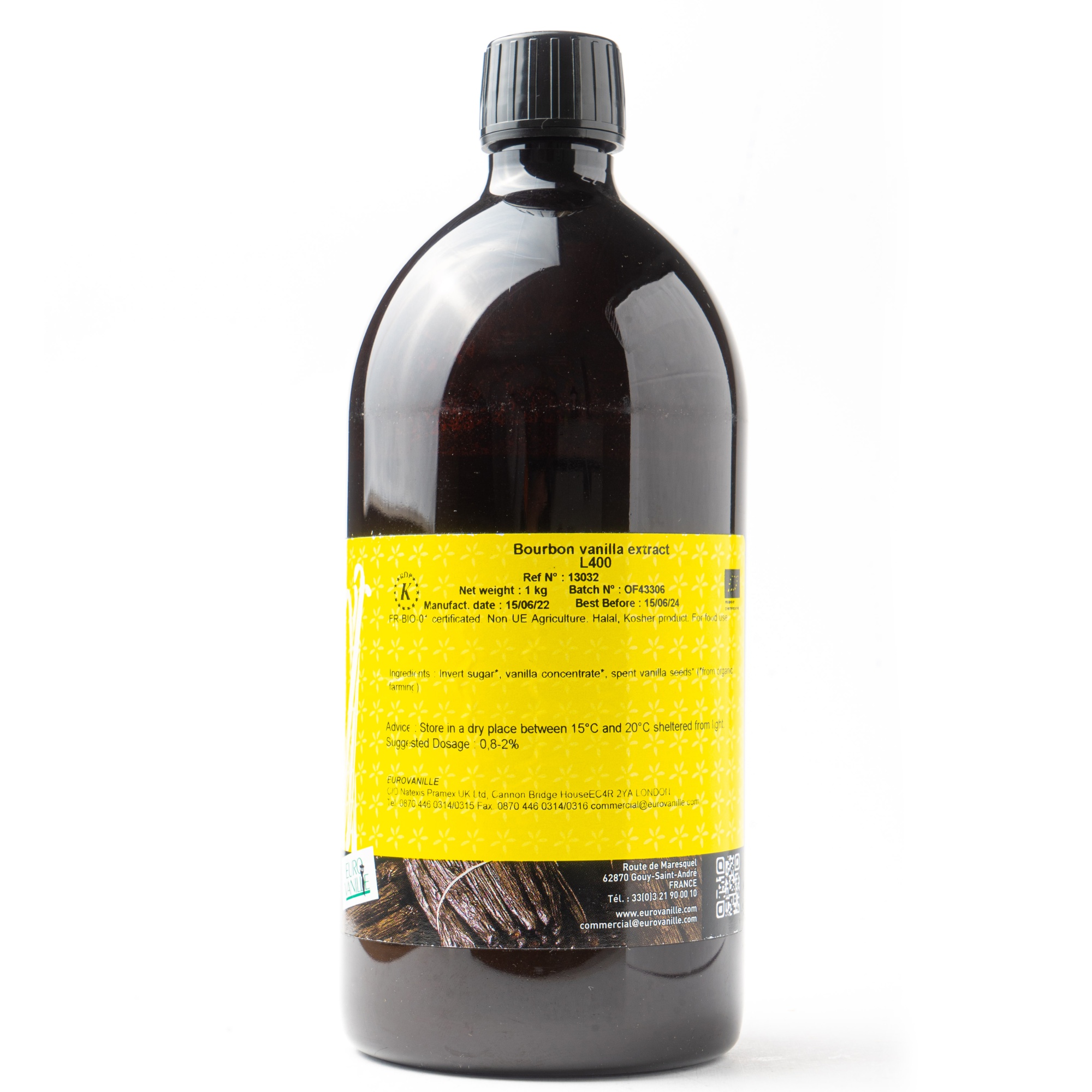 Экстракт ванили высокой концентрации 400 г/л, Eurovanille, Франция, 1 кг  | Фото — Магазин Andy Chef  1