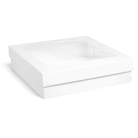 Коробка для кейтеринга и фуршета с окном 20x20x8 cм