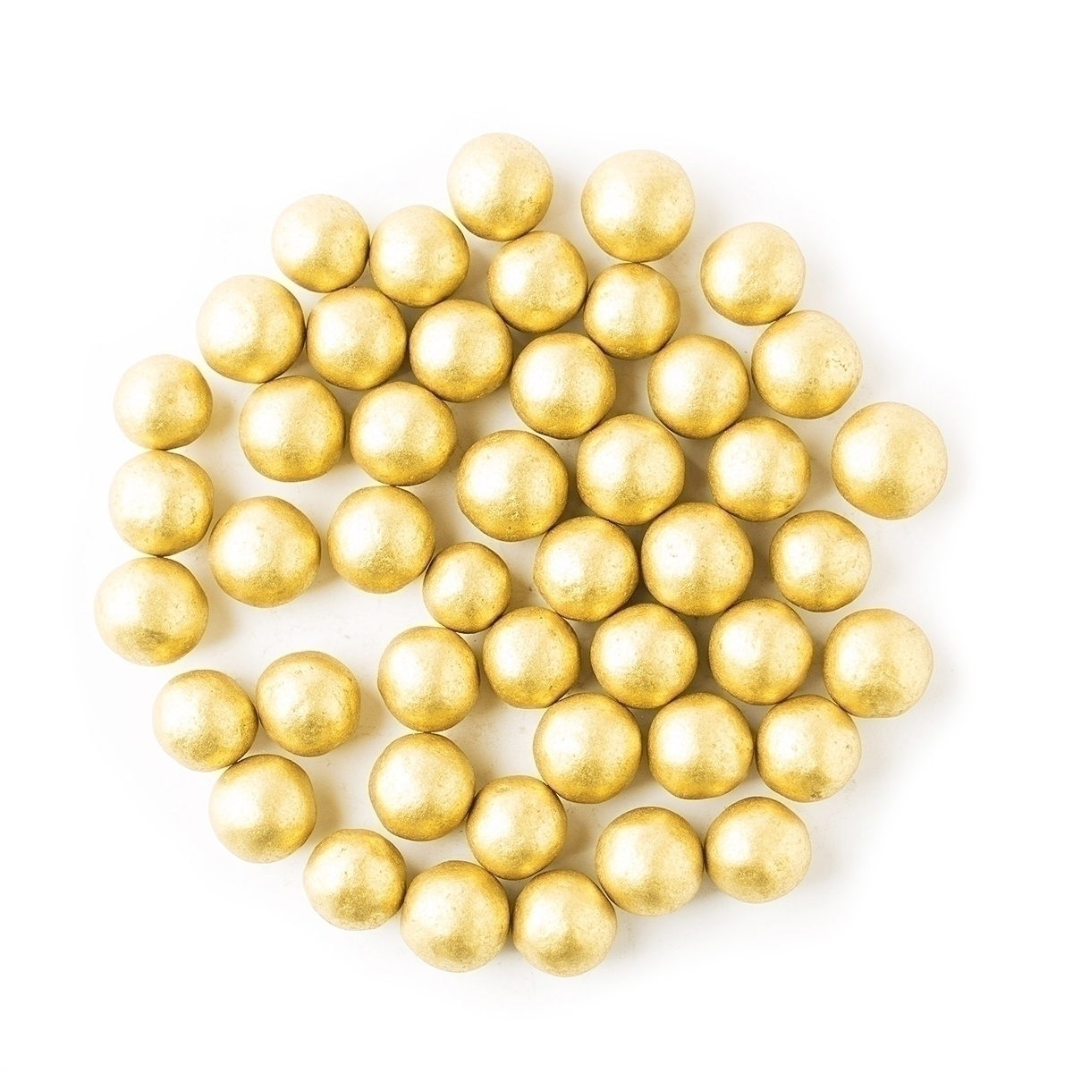 Сахарные шарики «Золото», размер M, 100 г  | Фото — Магазин Andy Chef  1