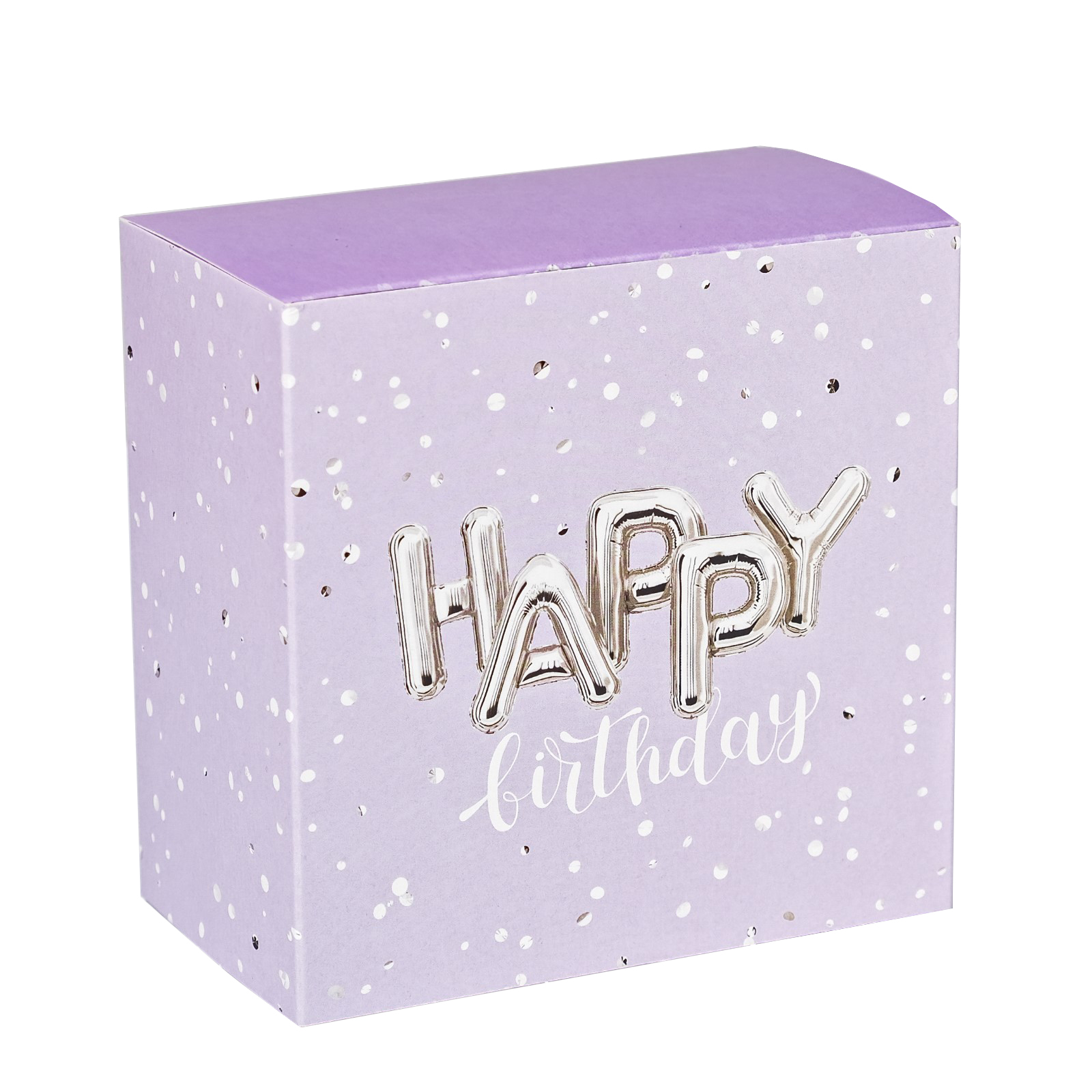 Коробка для десертов Happy birthday 14х14х8 см  | Фото — Магазин Andy Chef  1
