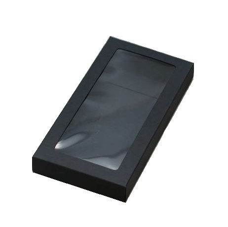 Коробка для шоколадных плиток Чёрная (дизайнерский картон) 16х8х1,7 см  | Фото — Магазин Andy Chef  1