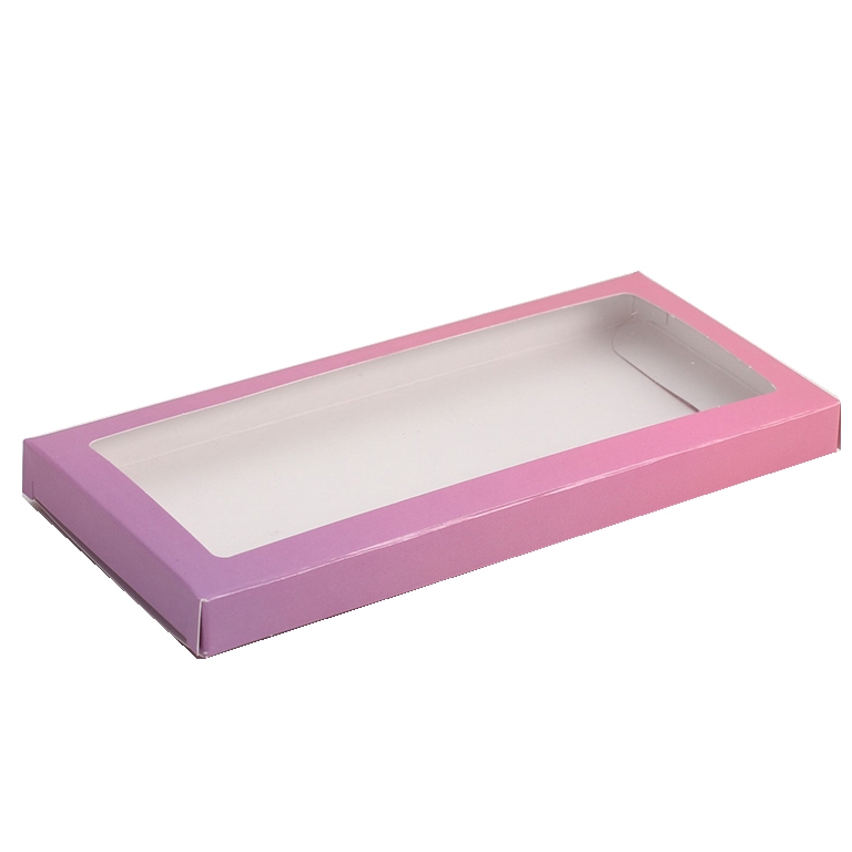 Коробка для шоколадных плиток Розово-сиреневая 17,1х8х1,4 см  | Фото — Магазин Andy Chef  1