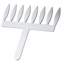 Трафарет металлический для декора «Feather Comb» Перья, Frank Haasnoot, 6 см Трафарет металлический для декора «Feather Comb» Перья, Frank Haasnoot, 6 см | Фото — Магазин Andy Chef