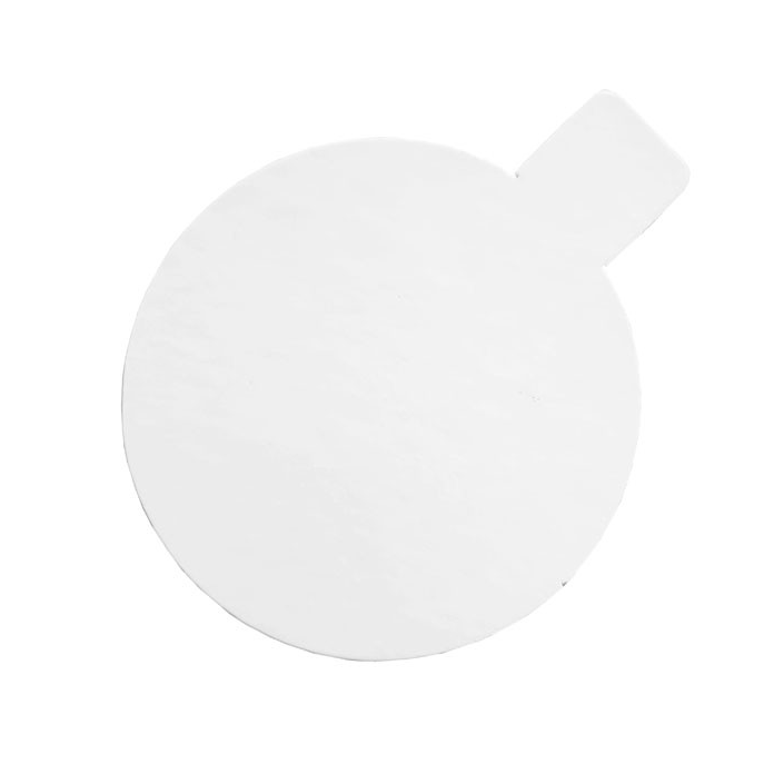Подложка для пирожных круглая Белая 8 см, толщина 0,8 мм  | Фото — Магазин Andy Chef  1