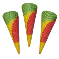 Рожки вафельные трёхцветные 16 см, 330 шт.