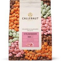 Шоколад со вкусом клубники, Callebaut, Бельгия, 2,5 кг (срок годности до 21.07.2025)