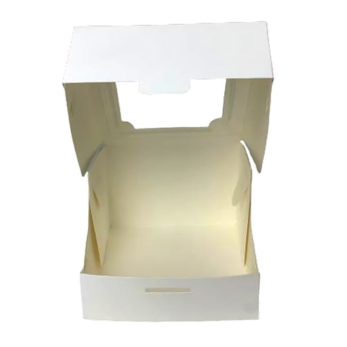 Коробка для бенто торта с окном 12х12х8 см, дно 12 см, 50 шт.  | Фото — Магазин Andy Chef  1
