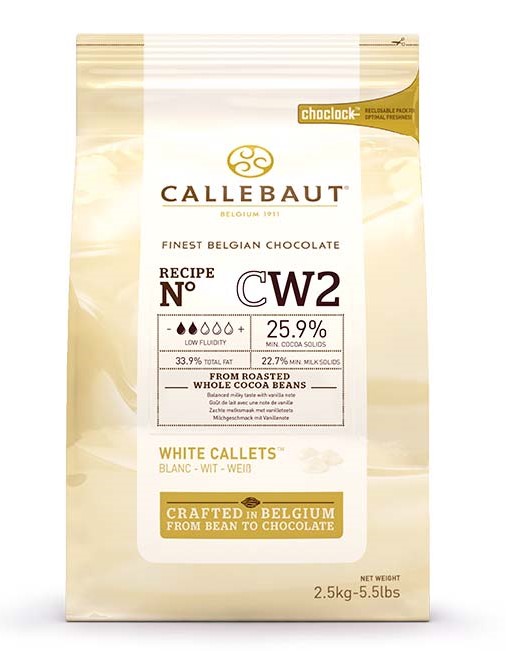 Шоколад белый 25,9%, №CW2, Callebaut, Бельгия, 2,5 кг  | Фото — Магазин Andy Chef  1
