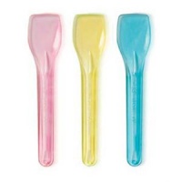 Ложки пластиковые для мороженого, цвет микс, Италия, 35 шт.