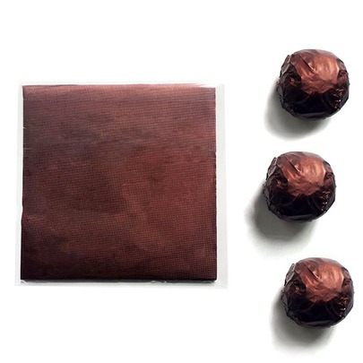 Фольга обёрточная для конфет Шоколадная, 100 шт.  | Фото — Магазин Andy Chef  1